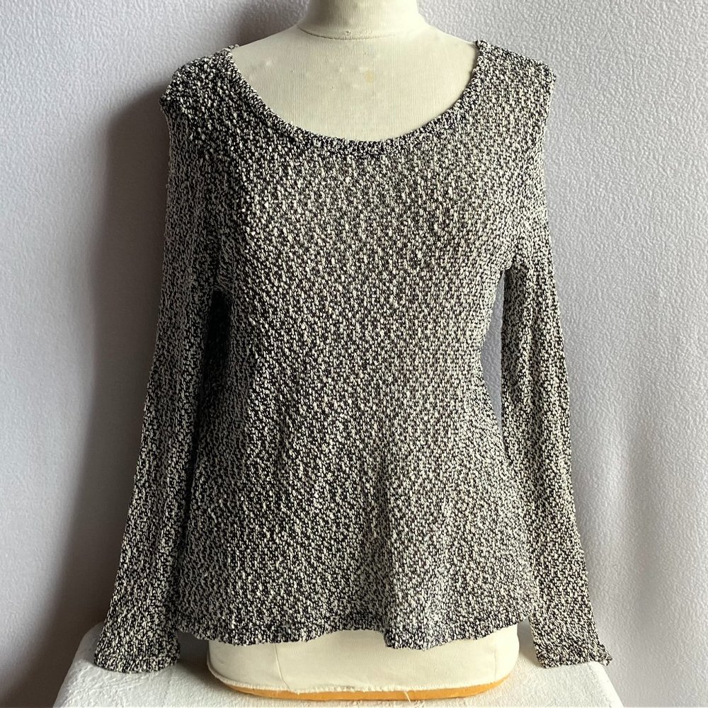 Kinit High Low Scoop Neck Long Sleeve Top
